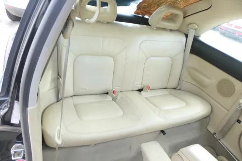 New Beetle 9C Sitz Sitze Rückbank Rücksitzbank Lehne Leder beige besch creme (175380)