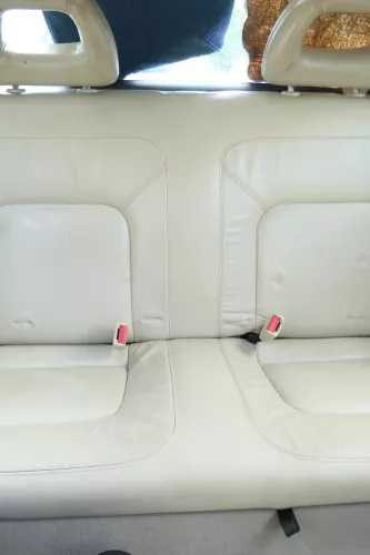 New Beetle 9C Sitz Sitze Rückbank Rücksitzbank Lehne Leder beige besch creme (175380)