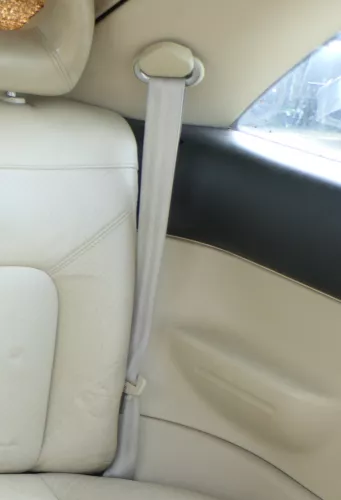 VW New Beetle Gurt hinten links creme beige besch (175383)