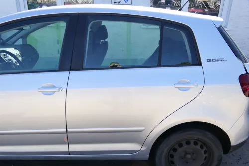 VW Golf Plus 5M 6 521 Türblatt Tür Blech hinten links grau silber LA7W + Rahmen (175409)
