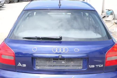 A3 8L bis cBj. ca1999 Heckklappe Kofferraumklappe Klappe hinten blau LZ5K Scheib