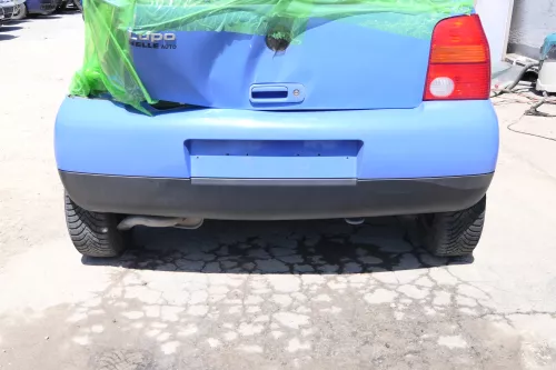 VW Lupo Stoßstange hinten Heckstoßstange Stoßfänger blau LR5A (175483)