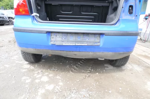 VW Polo 9N 9N3 Stoßstange Heckstoßstange hinten blau LA5F (175913)