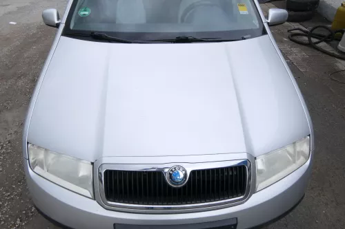Skoda Fabia 6Y Motorhaube Klappe vorne silber LF7T vorn     (OHNEgrill!) (176021)