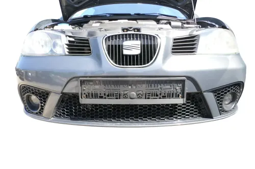 Seat Ibiza 6L Stoßstange Frontstoßstange vorne grau LS7Z ab Ende 2006 Facelift