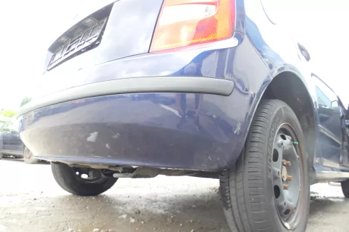 Skoda Fabia 6Y Schrägheck Stoßstange hinten Heckstoßstange blau LF5U (176181)