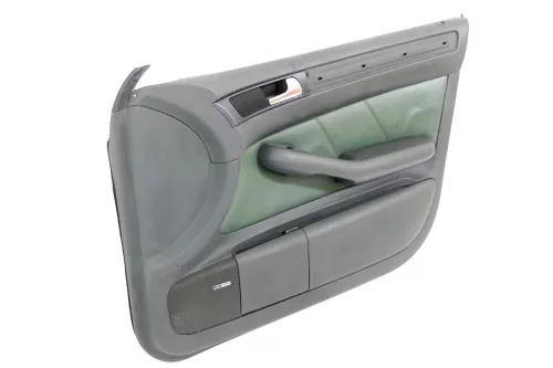 1x Audi A6 4B Türverkleidung Verkleidung Tür vorne rechts Leder grün farngrün (176262)