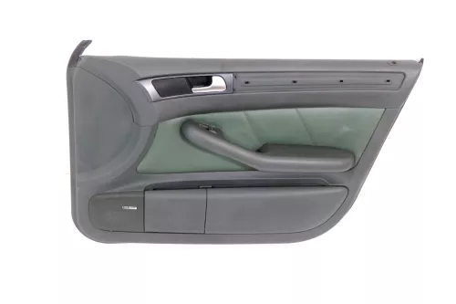 1x Audi A6 4B Türverkleidung Verkleidung Tür vorne rechts Leder grün farngrün (176262)