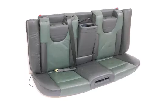 A6 4B Avant Kombi Rückbank Rücksitzbank Sitz Rücksitz 3 Punkt Leder grün Recaro (176270)