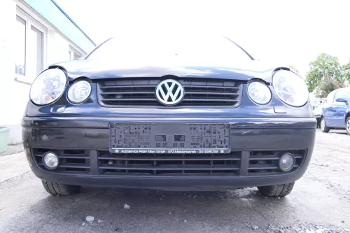 VW Polo 9N Stoßstange Frontstoßstange vorne schwarz LC9Z SWR (176393)