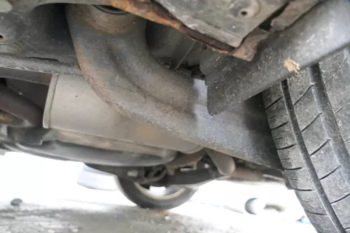 Audi A3 8P Auspuff Endschalldämpfer hinten 1,6  Motor BAG BLP BLF Mittelschal (176537)