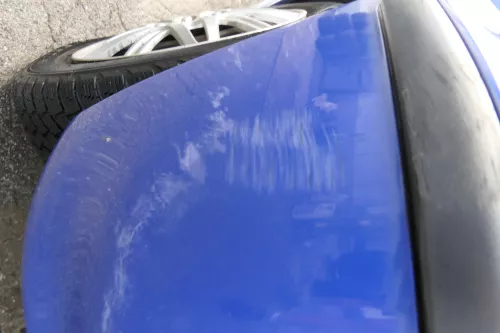 VW Polo 6N2 Stoßstange hinten Heckstoßstange Stoßfänger blau LA5C surf (176660)