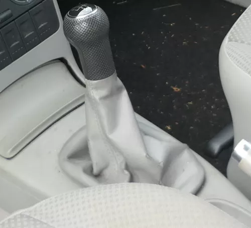 VW Lupo Polo 6N2 Schaltknauf Schaltsack Schaltung Schaltknüppel grau (176664)