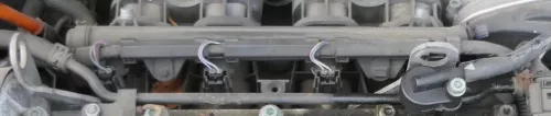 Polo 9N 6L A2 Einspritzdüsen Düsen + Leiste 036906031M 1,4 16V BBY 55kw 75PS (176684)