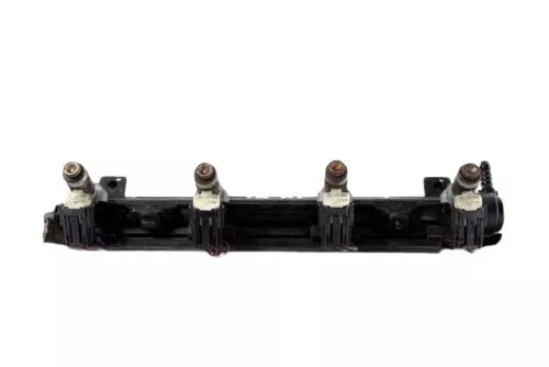 Polo 9N 6L A2 Einspritzdüsen Düsen + Leiste 036906031M 1,4 16V BBY 55kw 75PS (176684)