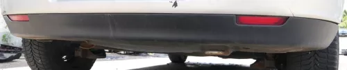 Seat Ibiza 6L nur Spoiler Stoßstange Heckstoßstange hinten schwarz (176695)