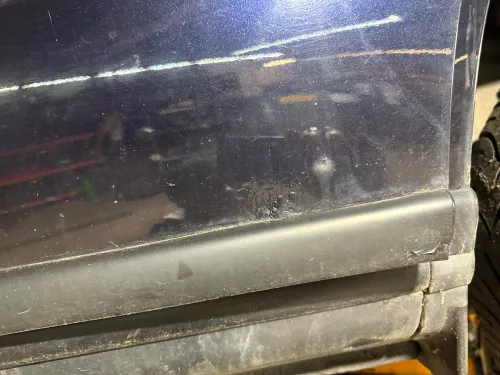 Audi A4 B5 Tür nur Türblatt hinten links blau LZ5L - Facelift (176721)