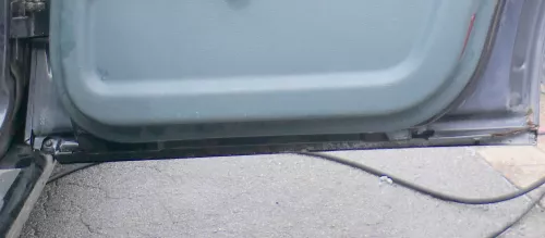 Audi A4 B5 Tür nur Türblatt hinten rechts blau LZ5L - Facelift (176725)