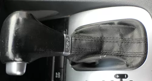 VW Golf 5 1K Schaltknauf Schaltsack Schaltknüppel Automatik Leder schwarz