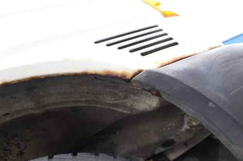 VW T4 kurze Version Kotflügel vorne rechts weiß R902 7D0821104B (177128)