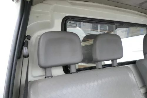 VW T4 Sitz vorne rechts 2er Doppel Beifahrersitz Doppelsitzbank grau mit Konsole (177147)