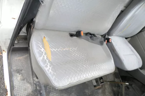 VW T4 Sitz vorne rechts 2er Doppel Beifahrersitz Doppelsitzbank grau mit Konsole (177147)