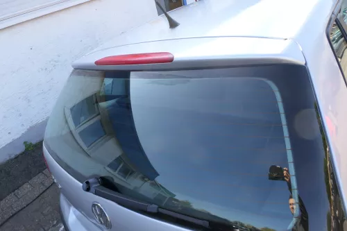 VW Polo 9N3 Fun Heckklappe Kofferraumklappe Klappe hinten Scheibe silber LA7W (177161)