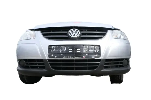 VW Fox 5Z Stoßstange vorne Stoßfänger silber LA7W mit Grill