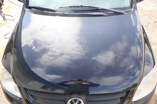 VW Fox 5Z Motorhaube Klappe vorn vorne schwarz LC9Z Haube (177678)