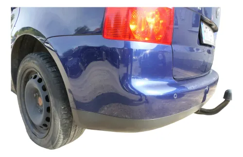 VW Touran 1T Heckklappe Kofferraumklappe hinten blau LB5N mit Scheibe -Rost (177789)