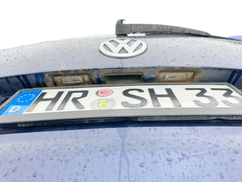 VW Touran 1T Heckklappe Kofferraumklappe hinten blau LB5N mit Scheibe -Rost (177789)