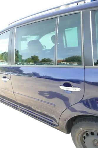VW Touran 1T 1T3 Tür hinten links blau LB5N - ohne Anbauteile (177792)