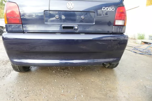 VW Polo 6N Stoßstange hinten breite Styling XXL Heckstoßstange blau LC5H