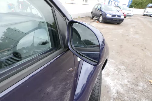 VW New Beetle elektrischer Spiegel Außenspiegel rechts blau LG5T (178014)