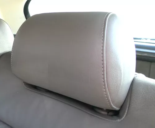 1x A4 B5 A6 4B Kopfstütze vorne vorn oder hinten Leder grau swing dunkelgrau Buf
