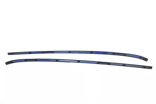 2x VW Polo 6N2 Dachleisten Leisten Dach blau LW5Z Leiste Dachleiste rechts+links (178389)