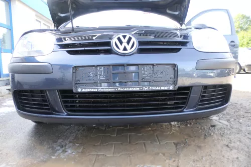 VW Golf 5 1K V Stoßstange vorne Frontoßstange Stoßfänger blau grau LC5F (178484)