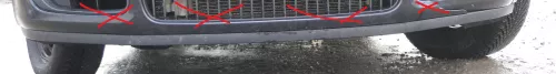 Fabia Roomster 5J NUR Lippe Spoiler unten an Stoßstange vorne Frontstoßstange 