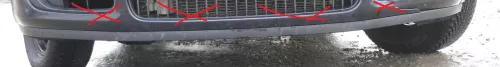 Fabia Roomster 5J NUR Lippe Spoiler unten an Stoßstange vorne Frontstoßstange