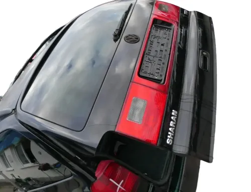 VW Sharan 7M 7M3 Heckklappe Scheibe Klappe hinten ab Bj.2000 schwarz L041 (178994)