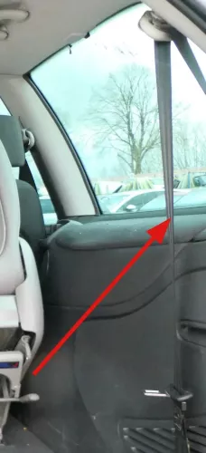 1x VW Sharan 7M Facelift Gurt ganz hinten rechts 3. Reihe 7M3857815C (178998)