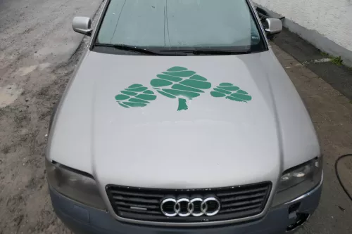 A6 4B Motorhaube Klappe vorn (bis ca. Ende 2001) mit Grill Allroad 4Z grau  (179217)