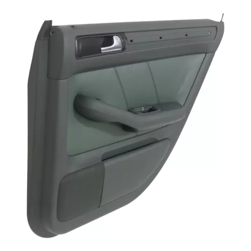 1x Audi A6 4B Türverkleidung Verkleidung Tür hinten rechts Leder grün farngrün (179248)