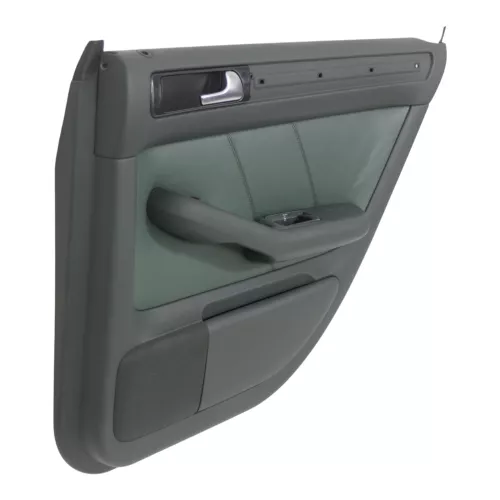 1x Audi A6 4B Türverkleidung Verkleidung Tür hinten rechts Leder grün farngrün (179248)