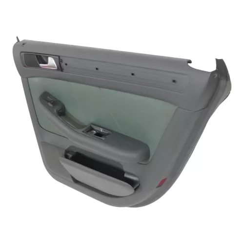 1x Audi A6 4B Türverkleidung Verkleidung Tür hinten rechts Leder grün farngrün (179248)