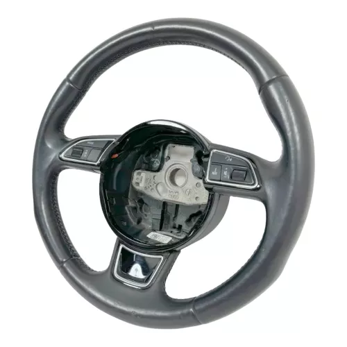 Audi A6 4F A4 8K Lederlenkrad Leder 3-Speichen Multifunktions schwarz Sport (179332)