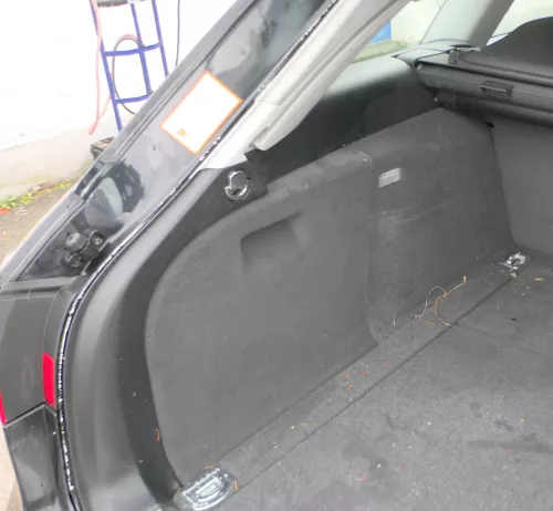 A4 8K B8 Abdeckung Verkleidung Kofferraum hinten links Seite 8K9863879D schwarz (179354)