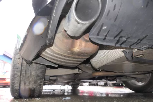 1x Audi A4 8K Auspuff Endschalldämpfer links hinten Benziner