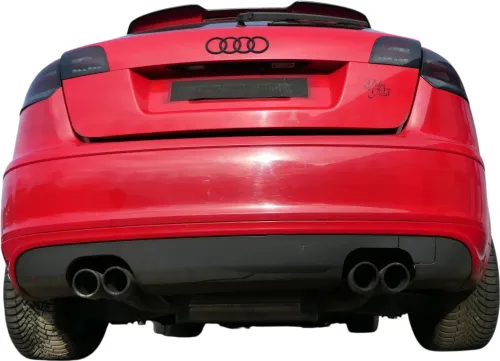 Audi A3 8P Stoßstange Stoßfänger hinten 4/5-Türer rot LY3J - Doppelrohr Sportbac