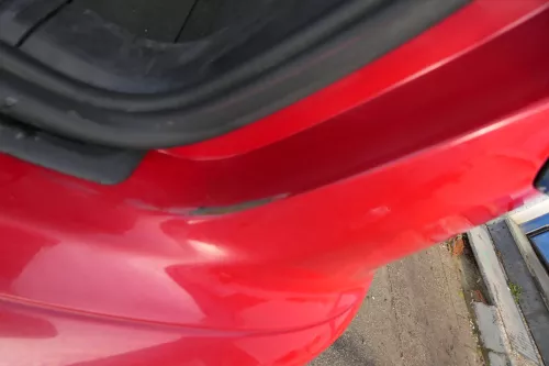 Audi A3 8P Stoßstange Stoßfänger hinten 4/5-Türer rot LY3J - Doppelrohr Sportbac (179494)